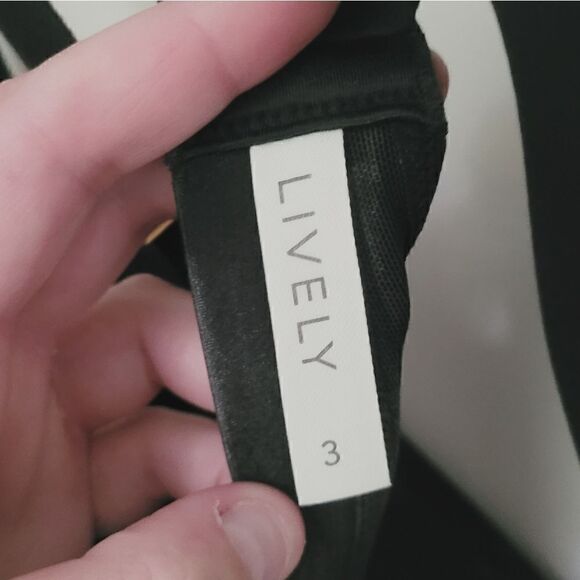 Lively Black Unlined Bralette Size 3 - Picture 6 of 8